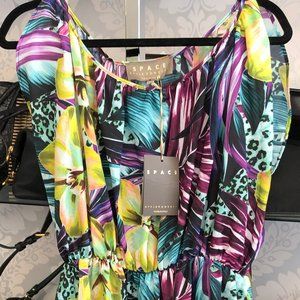 SPACE Multi Color Silk Dress